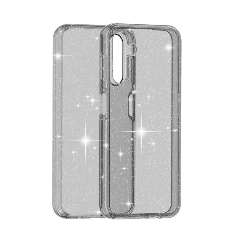 For Samsung Galaxy A14 5G / 4G Shockproof Terminator Style Glitter Powder Phone Case(Shiny Gold)