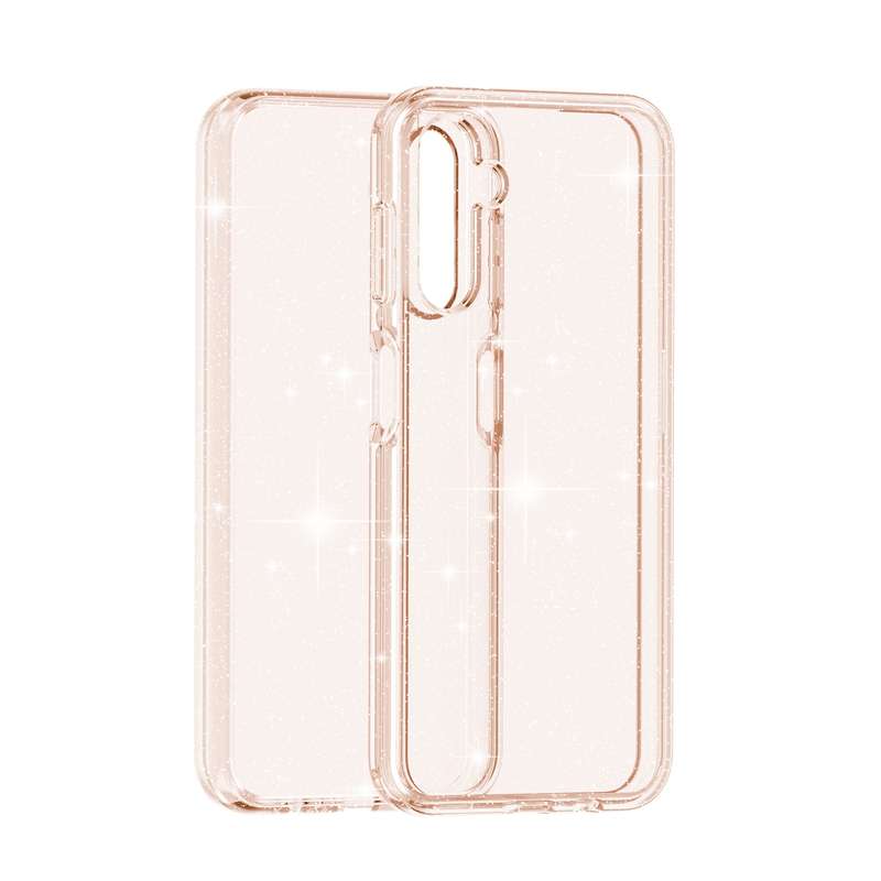 For Samsung Galaxy A14 5G / 4G Shockproof Terminator Style Glitter Powder Phone Case(Shiny Gold)