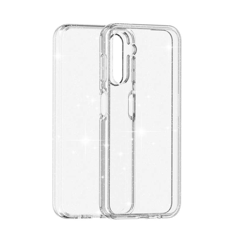 For Samsung Galaxy A14 5G / 4G Shockproof Terminator Style Glitter Powder Phone Case(Shiny Gold)