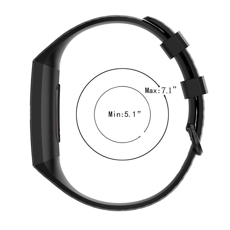 Color Buckle TPU Wrist Strap Watch Band for Fitbit Charge 4 / Charge 3 / Charge 3 SE, Size: S(Gray)