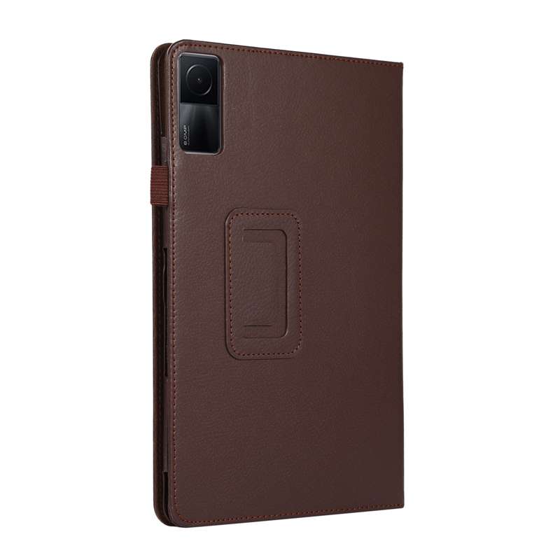For Xiaomi Redmi Pad 10.61 Litchi Texture Leather Tablet Case with Holder(Brown)
