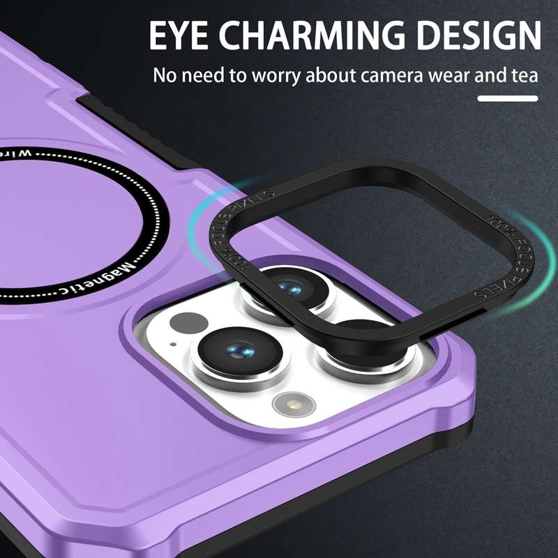 For Samsung Galaxy S20 FE MagSafe Shockproof Armor Phone Case(Black)