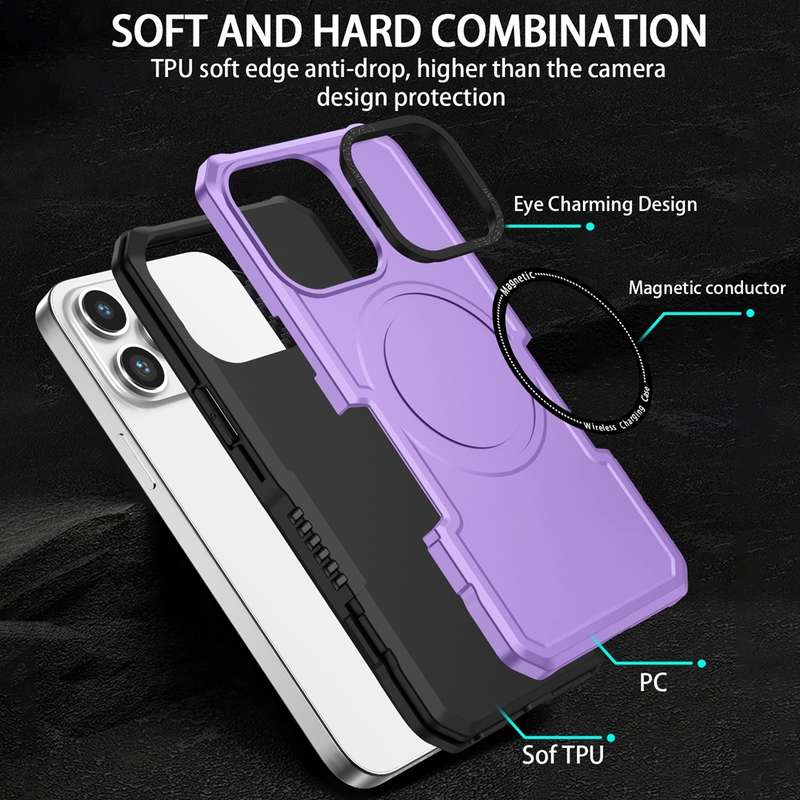 For Samsung Galaxy S20 FE MagSafe Shockproof Armor Phone Case(Black)