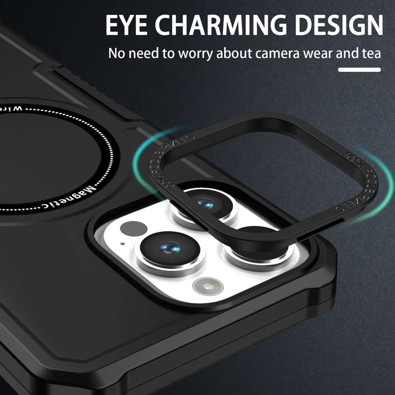 For Samsung Galaxy S20 FE MagSafe Shockproof Armor Phone Case(Black)
