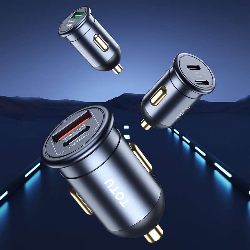 TOTUDESIGN 30W Car Fast Charging, Interface:USB-C / Type-C + USB-C / Type-C