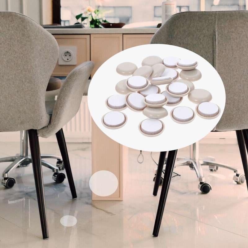 32 in 1 15mm Round Table Chairs Non-slip Foot Mat