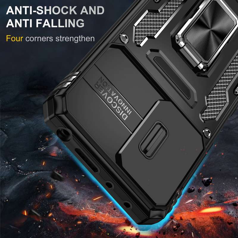 For Xiaomi Redmi Note 11 Pro Armor PC + TPU Camera Shield Phone Case(Grey)