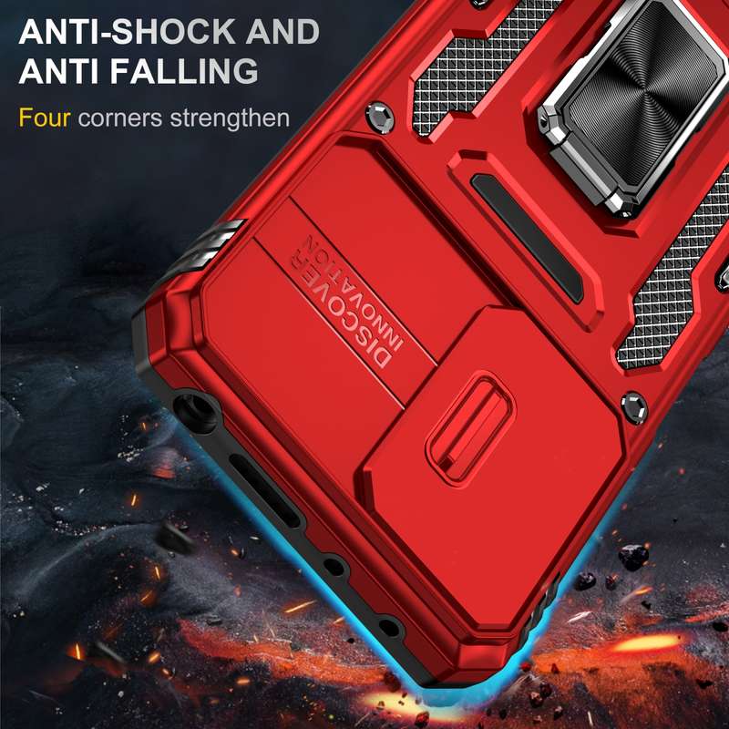 For Xiaomi Redmi Note 11 Pro Armor PC + TPU Camera Shield Phone Case(Grey)