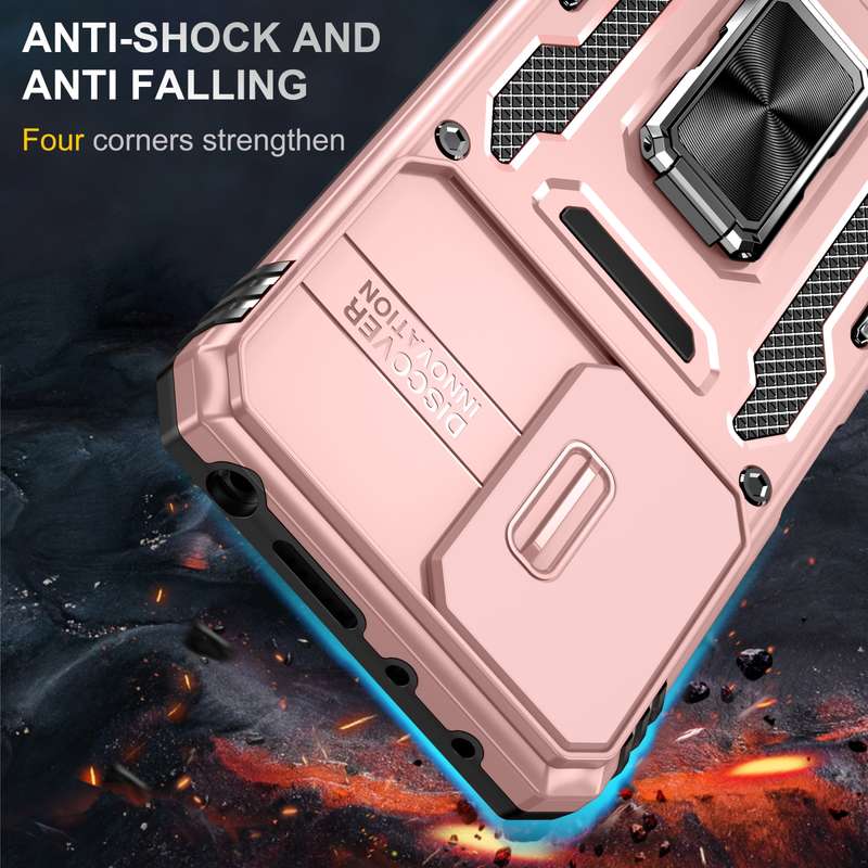 For Xiaomi Redmi Note 11 Pro Armor PC + TPU Camera Shield Phone Case(Grey)