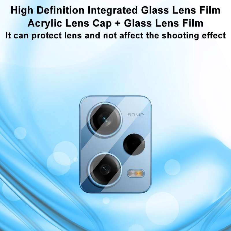 For Xiaomi Redmi Note 12 Pro 5G China/Indian imak Integrated Rear Camera Lens Tempered Glass Film