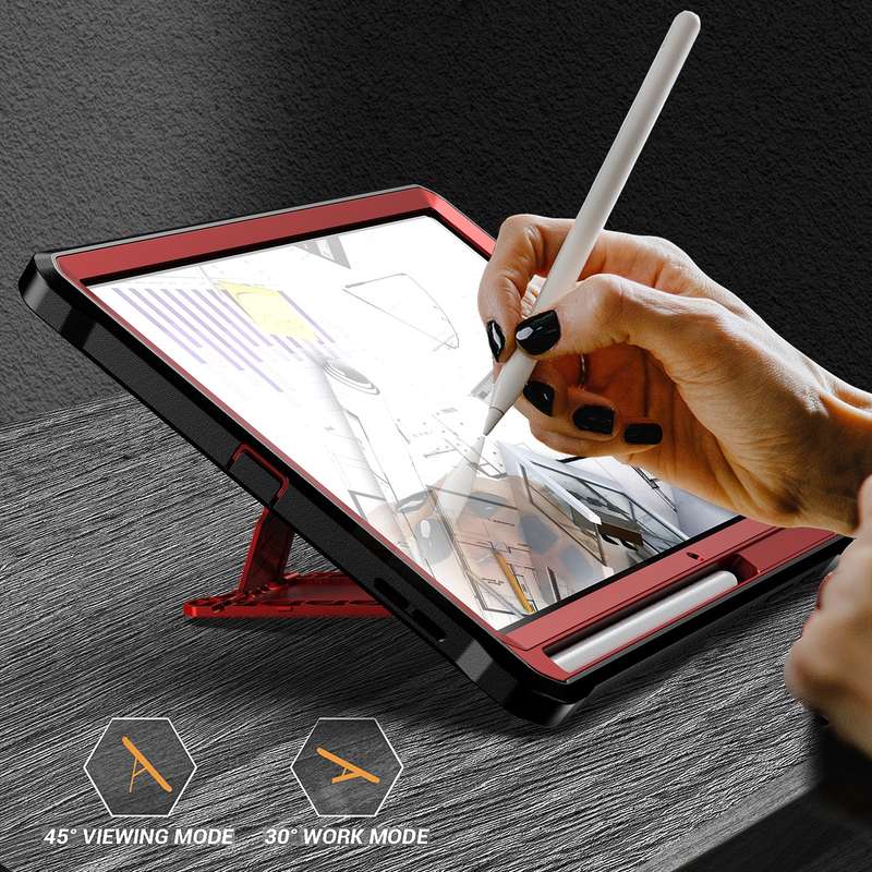 For Samsung Galaxy Tab S6 Lite Explorer PC + TPU Tablet Protective Case with Pen Slot(Black)