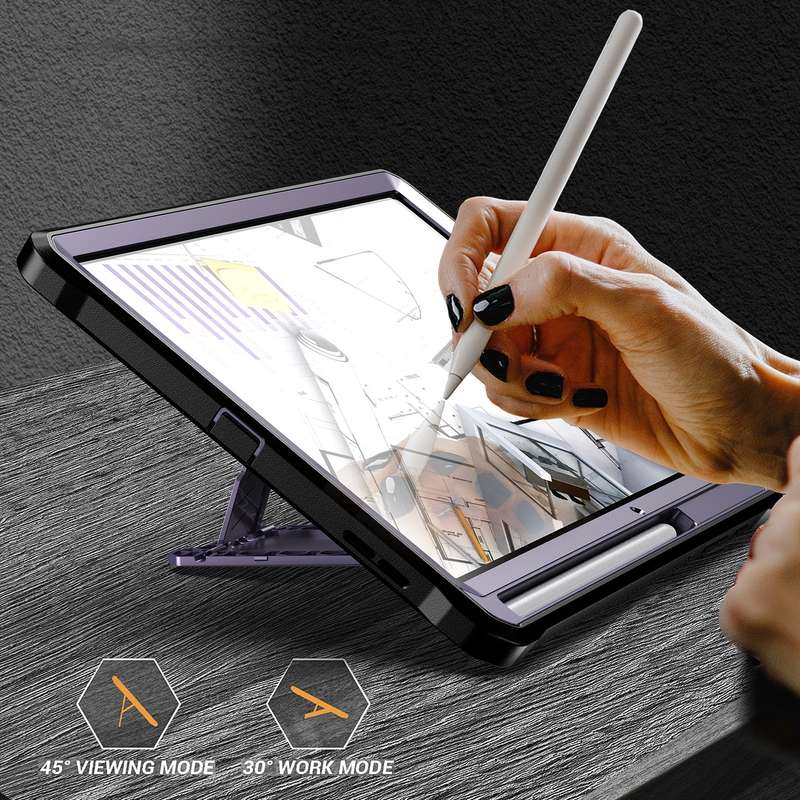 For Samsung Galaxy Tab S6 Lite Explorer PC + TPU Tablet Protective Case with Pen Slot(Black)