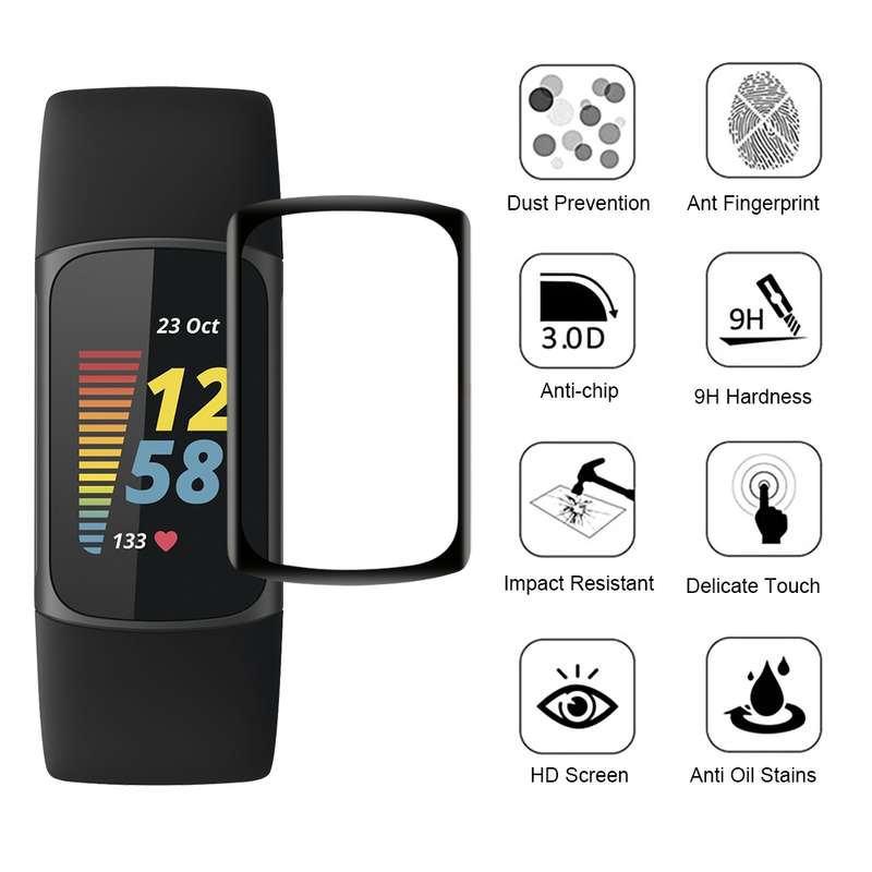 For Fitbit Charge 5 3D Surface Composite Soft Watch Film