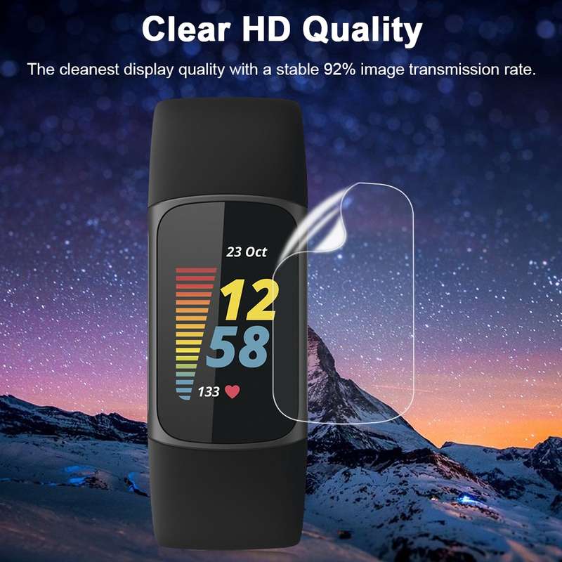For Fitbit Charge 5 Soft Hydrogel Film Watch Screen Protector