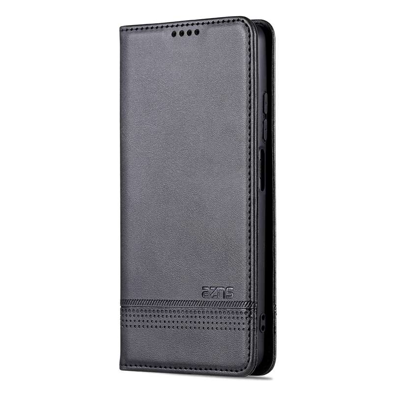 For Xiaomi Redmi Note 12 Pro 5G China / Note 12 Pro 5G+ China AZNS Magnetic Calf Texture Flip Leathe