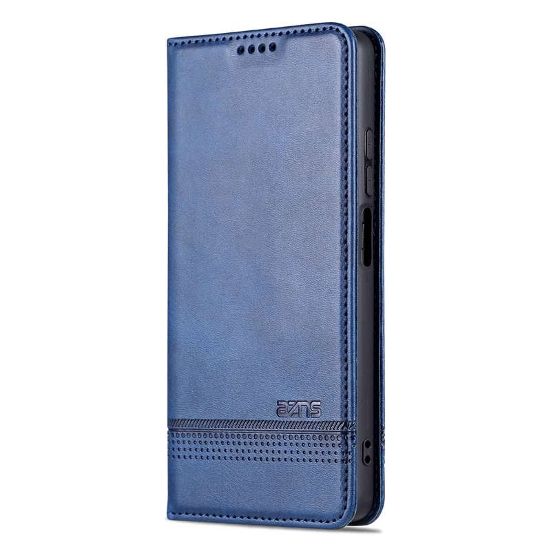 For Xiaomi Redmi Note 12 Pro 5G China / Note 12 Pro 5G+ China AZNS Magnetic Calf Texture Flip Leathe