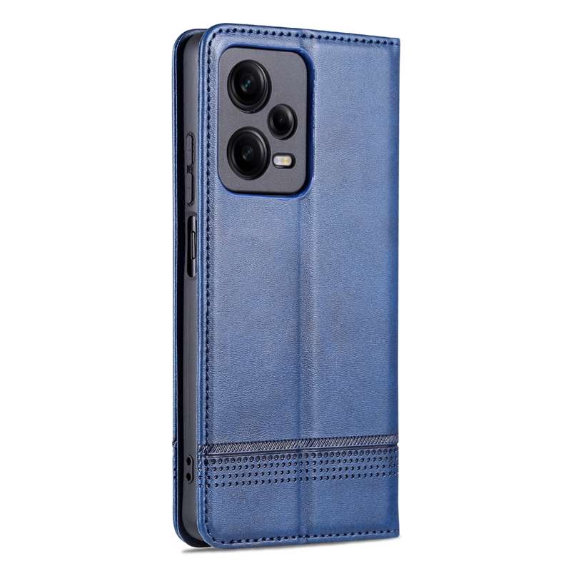 For Xiaomi Redmi Note 12 Pro 5G China / Note 12 Pro 5G+ China AZNS Magnetic Calf Texture Flip Leathe