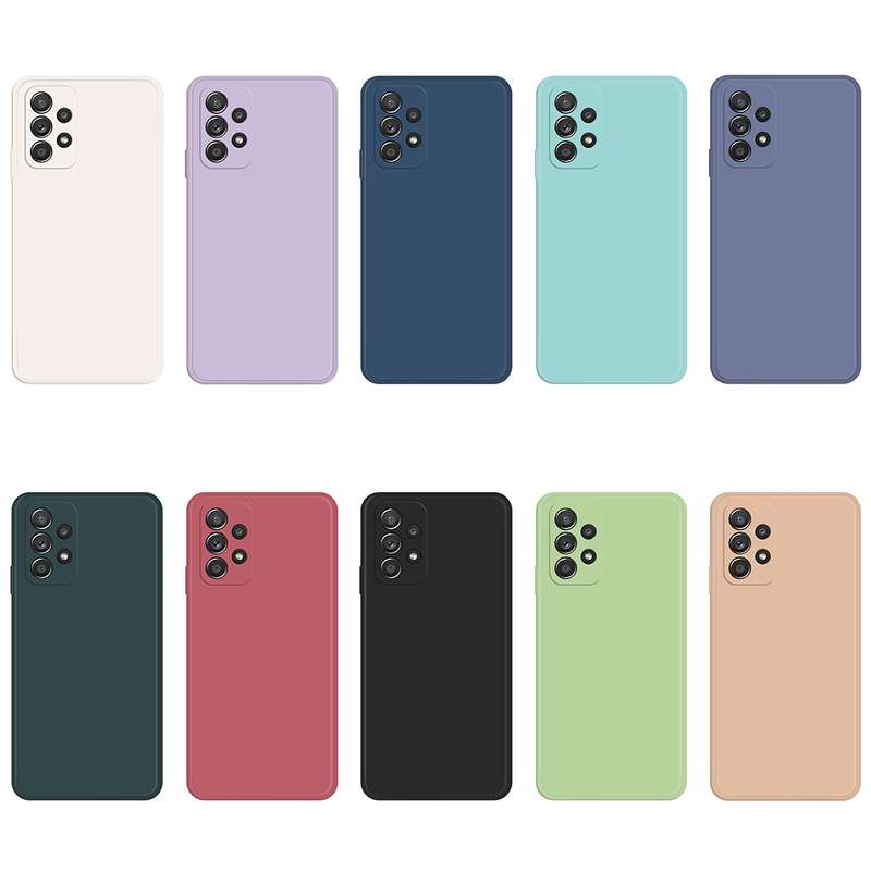 For Samsung Galaxy A52/A52s 5G Imitation Liquid Silicone Phone Case(Black)