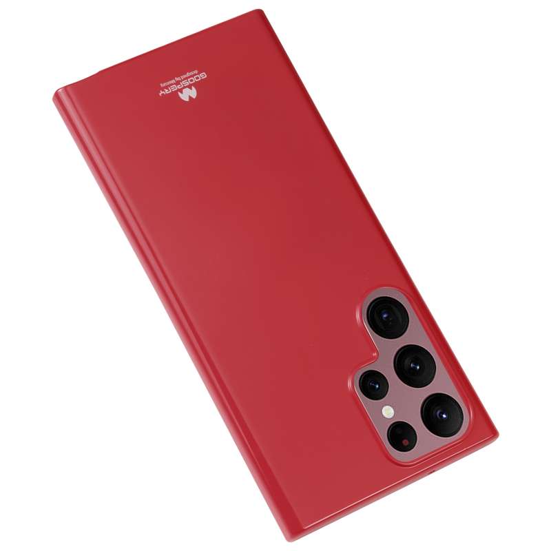 For Samsung Galaxy S23 Ultra 5G GOOSPERY PEARL JELLY Shockproof TPU Phone Case(Red)