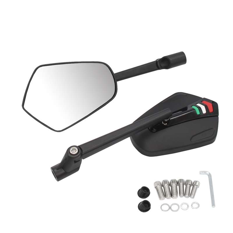 For Honda / Yamaha 1 Pair Motorcycle Electric Vehicle CNC Aluminum Alloy Reflective Rearview Mirror