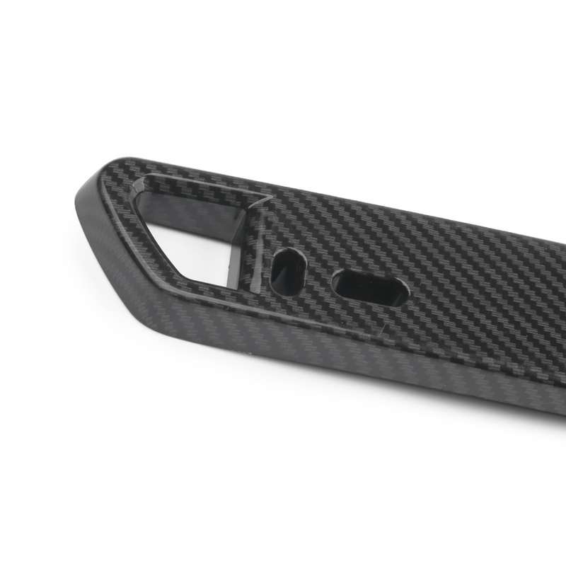 Car Modification Carbon Fiber Pattern License Plate Frame Holder(Black)
