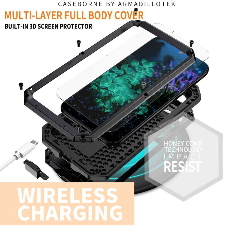For Samsung Galaxy S23+ 5G R-JUST Sliding Camera Design Life Waterproof Dustproof Shockproof Phone C