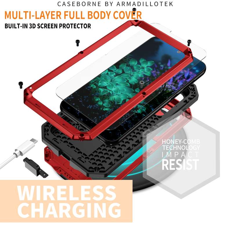 For Samsung Galaxy S23+ 5G R-JUST Sliding Camera Design Life Waterproof Dustproof Shockproof Phone C