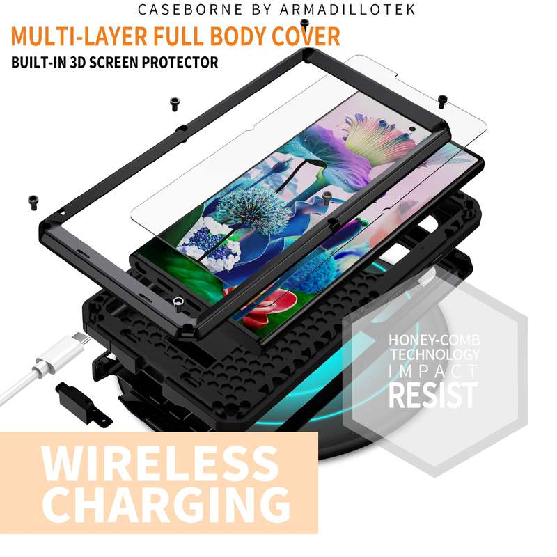 For Samsung Galaxy S23 Ultra 5G R-JUST Sliding Camera Design Life Waterproof Dustproof Shockproof Ph