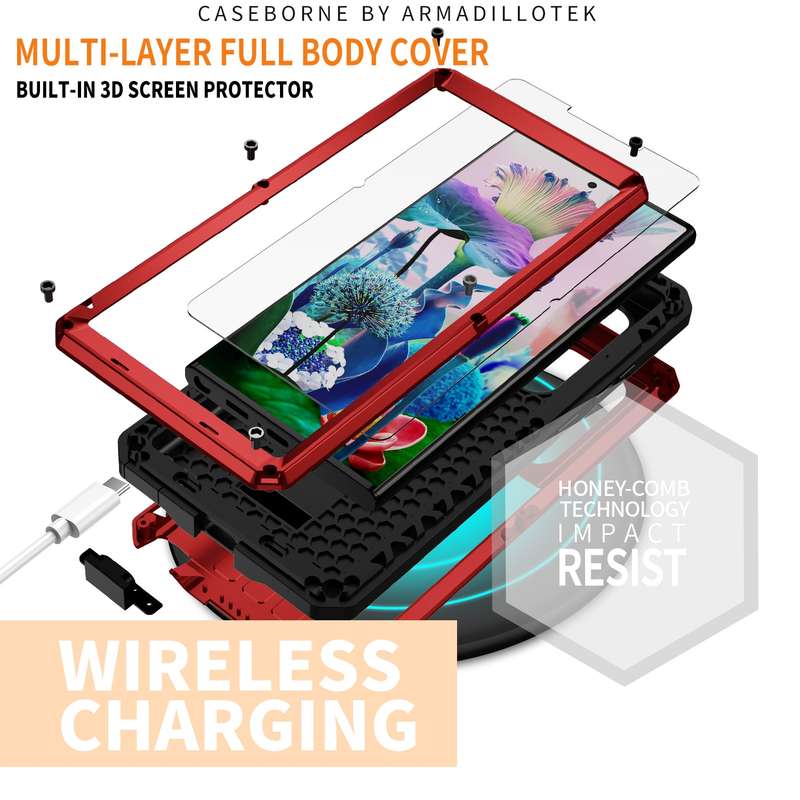 For Samsung Galaxy S23 Ultra 5G R-JUST Sliding Camera Design Life Waterproof Dustproof Shockproof Ph