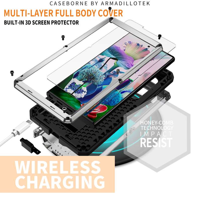 For Samsung Galaxy S23 Ultra 5G R-JUST Sliding Camera Design Life Waterproof Dustproof Shockproof Ph