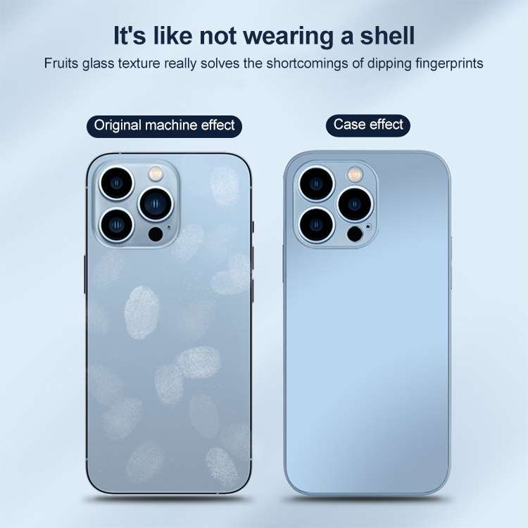 For iPhone 14 AG Frosted Tempered Glass Phone Case(White)