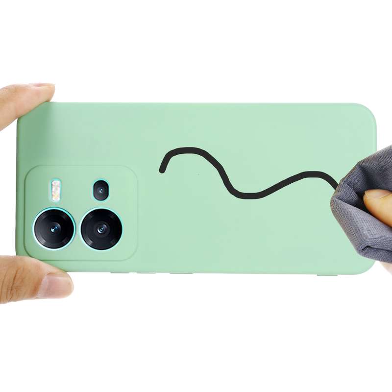 For vivo V25 5G / V25E 5G / X80 Lite Pure Color Liquid Silicone Shockproof Full Coverage Phone Case(