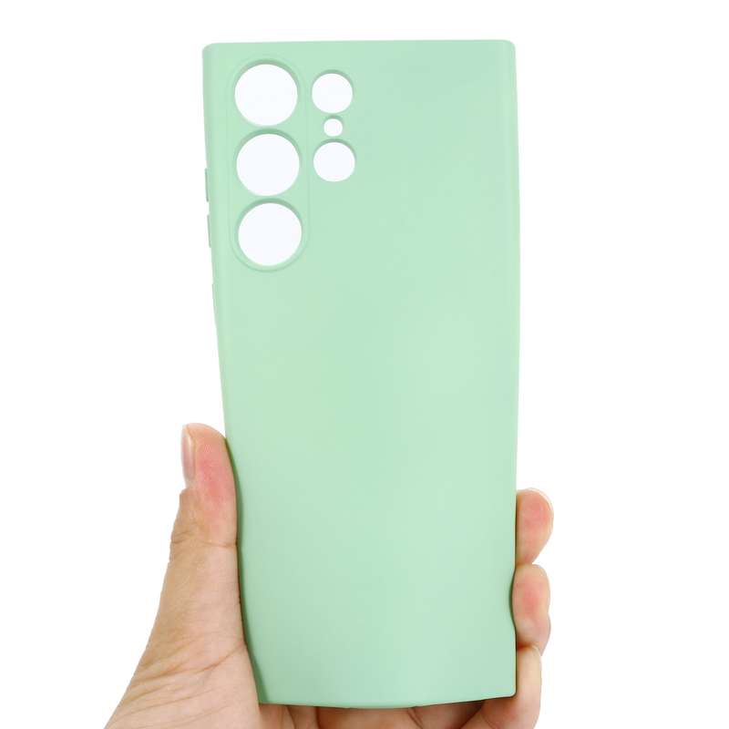 For Samsung Galaxy S23 Ultra 5G Pure Color Liquid Silicone Shockproof Full Coverage Phone Case(Yello