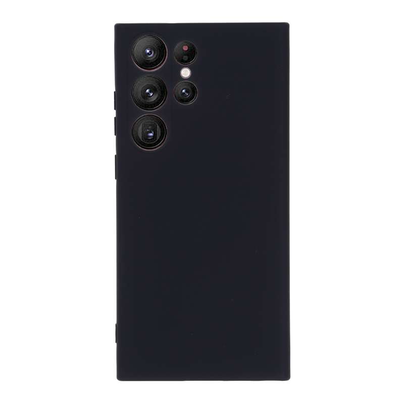 For Samsung Galaxy S23 Ultra 5G Pure Color Liquid Silicone Shockproof Full Coverage Phone Case(Yello