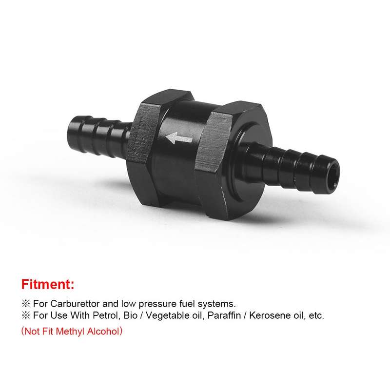 12mm Car Aluminium Alloy Fuel Petrol One Way Non Return Check Valve
