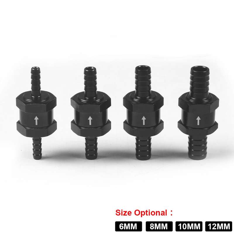 12mm Car Aluminium Alloy Fuel Petrol One Way Non Return Check Valve