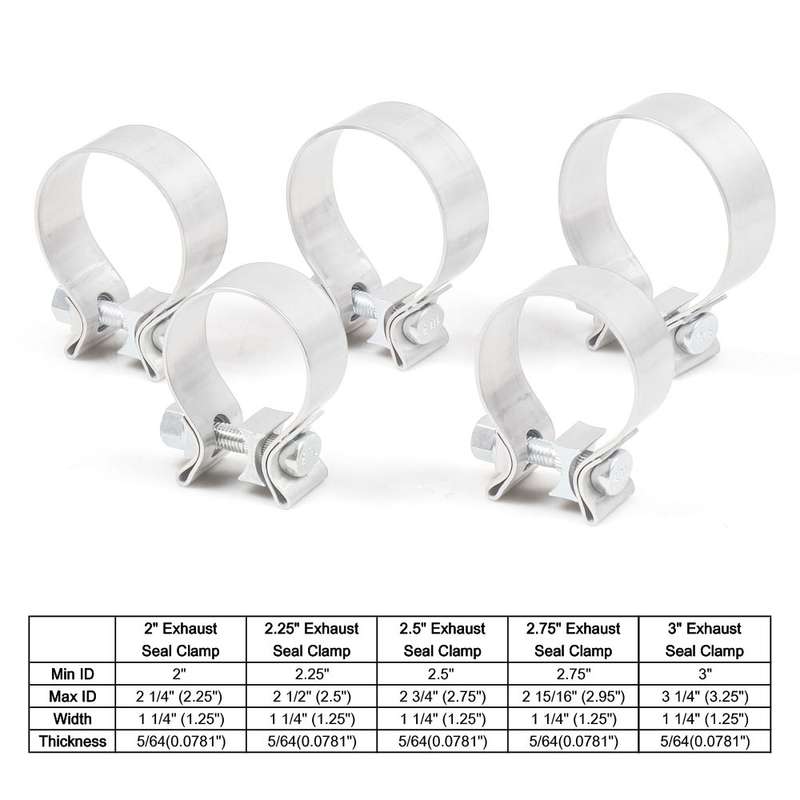 2.75 inch Car Turbo Exhaust Downpipe O-Band Clamp Stainless Steel 304 Flange Clamp