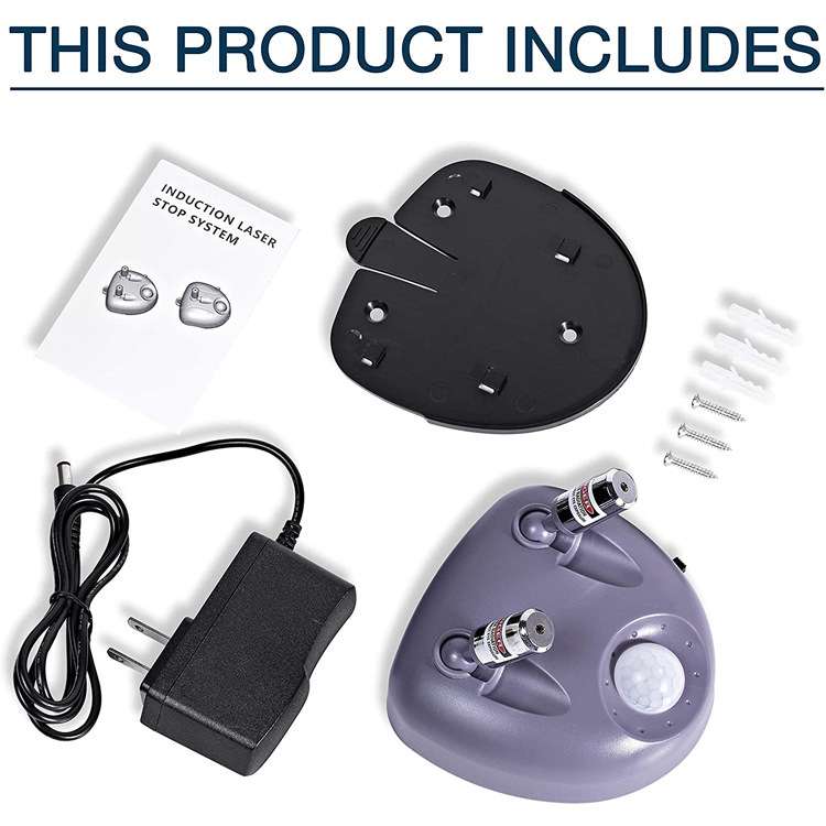 Parking Assist Dual-head Laser Parking Meter, Plug Type:US Plug(Grey)