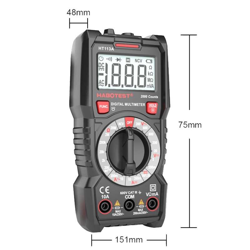 HABOTEST HT113C Automatic Range High-precision Digital Multimeter