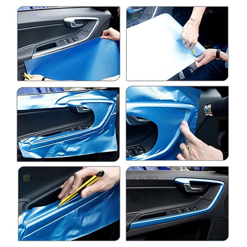 8 x 0.5m Auto Car Decorative Wrap Film Symphony PVC Body Changing Color Film(Fluorescent Yellow)