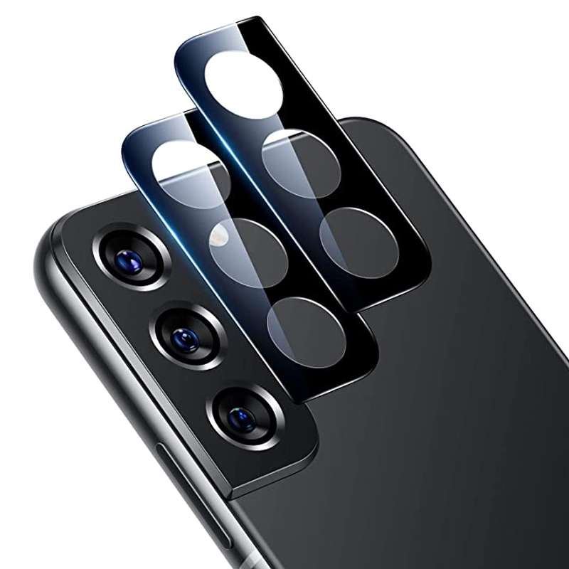 For Samsung Galaxy S22 5G 2pcs 3D Curved Edge Full Screen Tempered Glass Film with 2pcs Lens Protect
