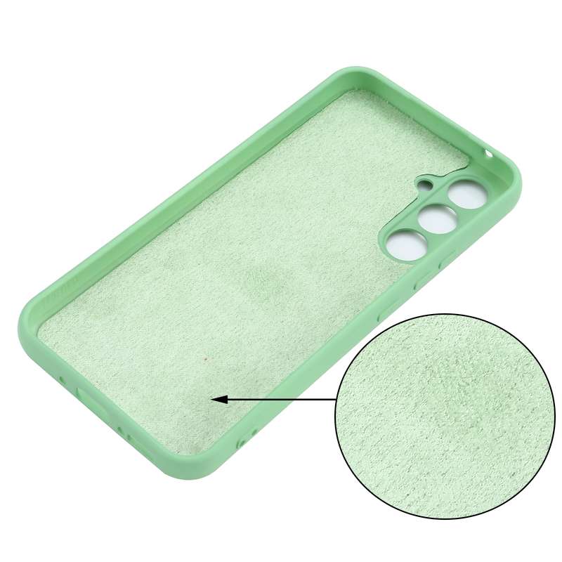For Samsung Galaxy A54 5G Color Liquid Silicone Phone Case(Green)