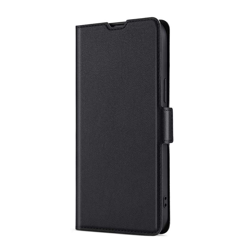 For vivo Y02 4G Ultra-thin Voltage Side Buckle Horizontal Flip Leather Phone Case(Black)