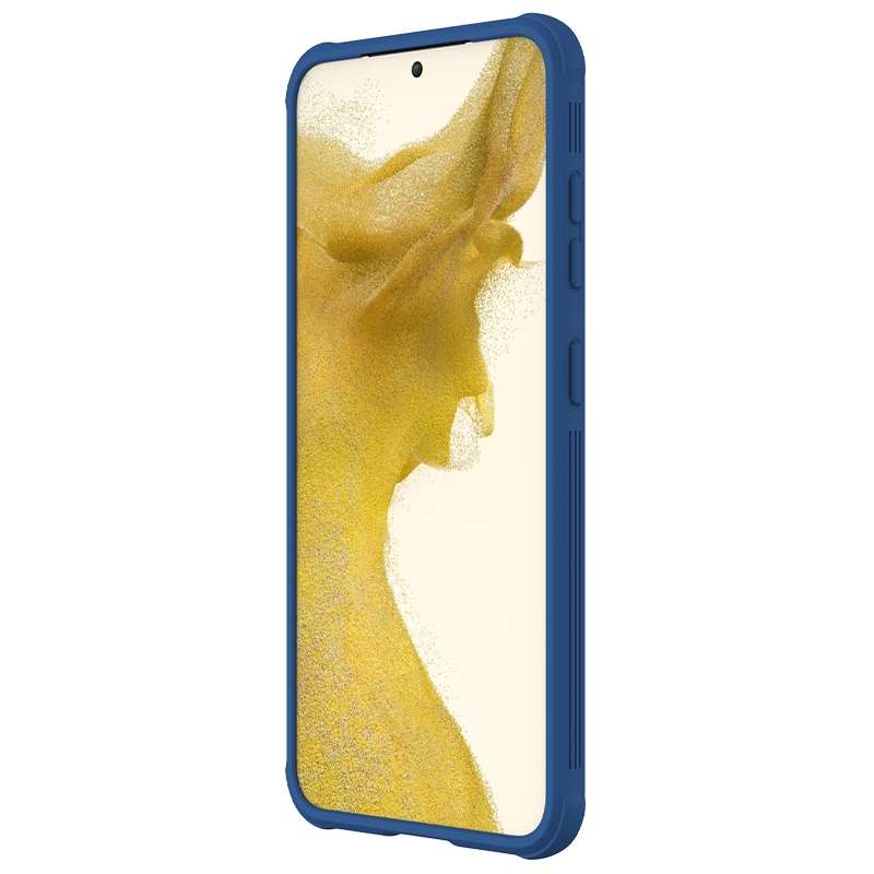 For Samsung Galaxy S23+ 5G NILLKIN Black Mirror Pro Series Camshield Phone Case(Blue)