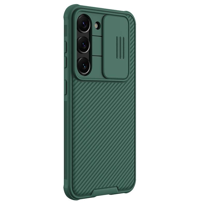 For Samsung Galaxy S23+ 5G NILLKIN Black Mirror Pro Series Camshield Phone Case(Blue)