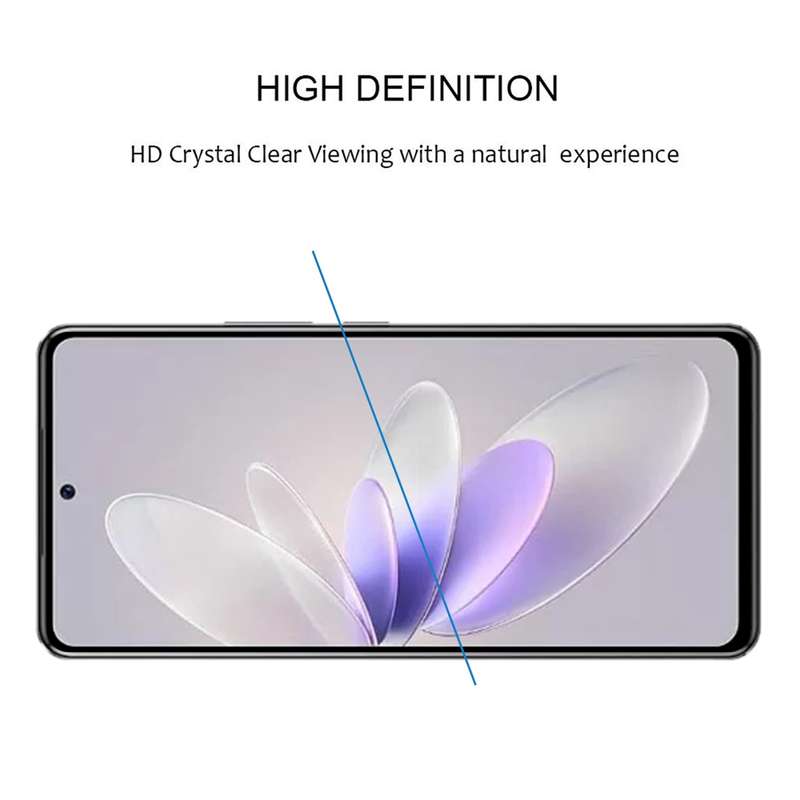 For vivo V27 / V27 Pro UV Liquid Curved Full Glue Screen Film