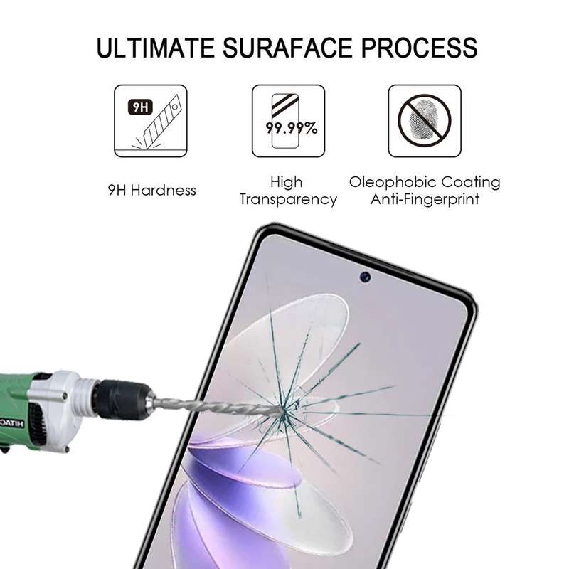 For vivo V27 / V27 Pro 25pcs 3D Curved Edge Full Screen Tempered Glass Film