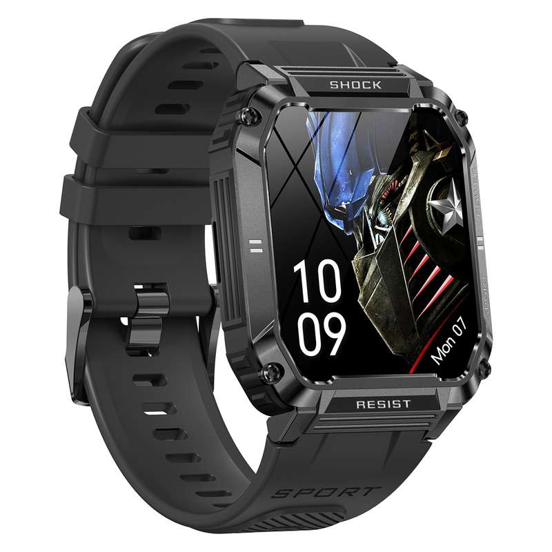 T3 1.95 inch Rugged Smart Sports Wristband Support Heart Rate Monitoring / Blood Pressure Monitoring
