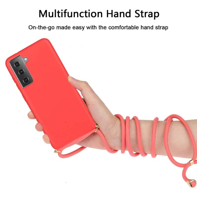 For Samsung Galaxy A54 5G Wheat Straw Material + TPU Phone Case with Lanyard(Green)