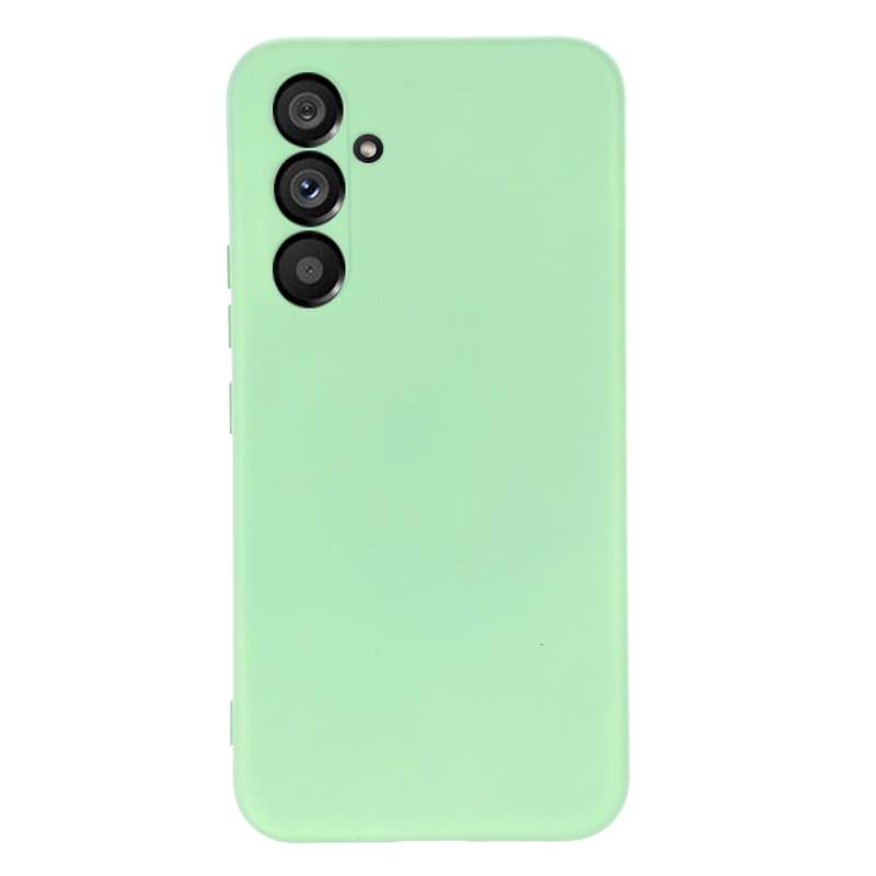 For Samsung Galaxy A34 5G Pure Color Liquid Silicone Shockproof Phone Case(Green)